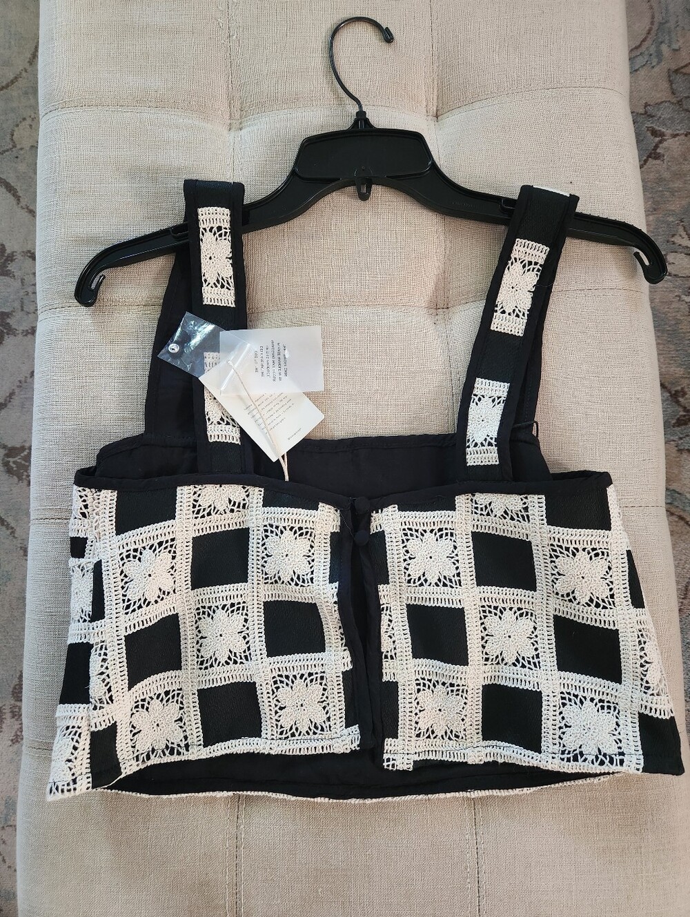 NWT Tularosa Anna Top in Black & Ivory - Picture 7 of 8